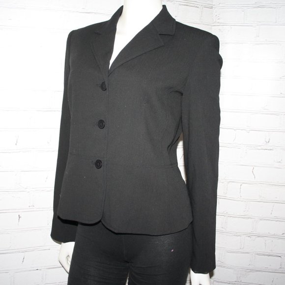 🖤👔✨ Rafaella Black Blazer (Size 8, 3-Button) - Picture 1 of 5